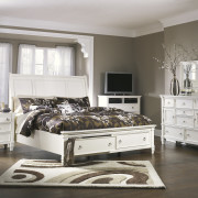 B672, Prentice, Dresser, Mirror, Nightstand, Media Chest, Door Chest, Queen Bed, King Bed, Bedroom Set, Ashley, Prentice Bedroom Set, Storage Footboard