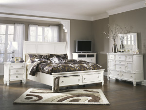 B672, Prentice, Dresser, Mirror, Nightstand, Media Chest, Door Chest, Queen Bed, King Bed, Bedroom Set, Ashley, Prentice Bedroom Set, Storage Footboard